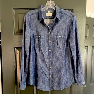 loft softened chambray shirt